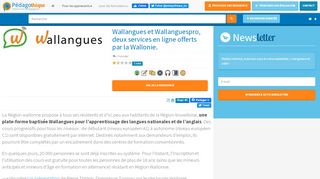 
                            7. Wallangues et Wallanguespro, deux services en ligne offerts par la ...