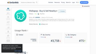 
                            7. Wallapop - Buy & Sell Nearby App Ranking and Market Share Stats in ...