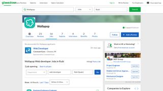 
                            8. Wallapop Web developer Jobs in Rubí | Glassdoor