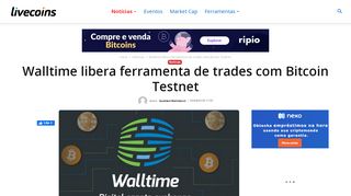 
                            4. Walltime libera ferramenta de trades com Bitcoin Testnet - Livecoins
