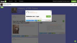
                            4. Wallwisher.com :: Login | History of Bill Gates... - Scoop.it