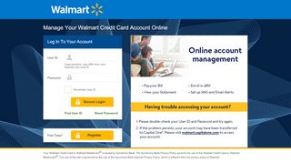 
                            4. Walmart Credit Cards Login Page - Synchrony Bank