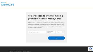 
                            5. Walmart Money Card – Create User