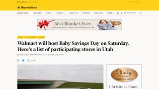 
                            13. Walmart will host Baby Savings Day on Saturday. Here's a list of ...