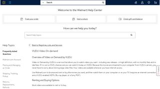 
                            4. Walmart.com Help: Using Video on Demand by VUDU