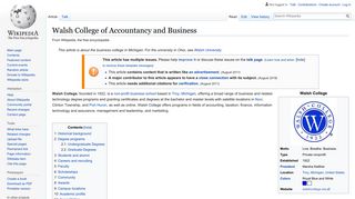 
                            4. Walsh College of Accountancy and Business - Wikipedia