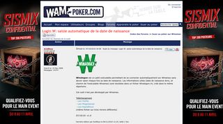 
                            8. Wam-Poker.com - Jouer au poker sur Winamax - Login W: saisie ...