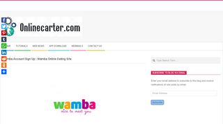 
                            5. Wamba Account Sign Up | Wamba Online Dating Site - Online Carter