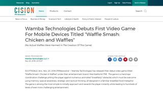
                            12. Wamba Technologies Debuts First Video Game For Mobile Devices ...
