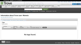 
                            4. Wamela - User profile - Trove
