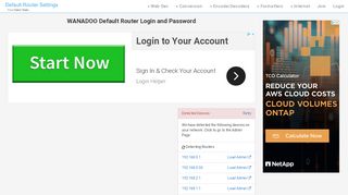 
                            10. WANADOO Default Router Login and Password - Clean CSS