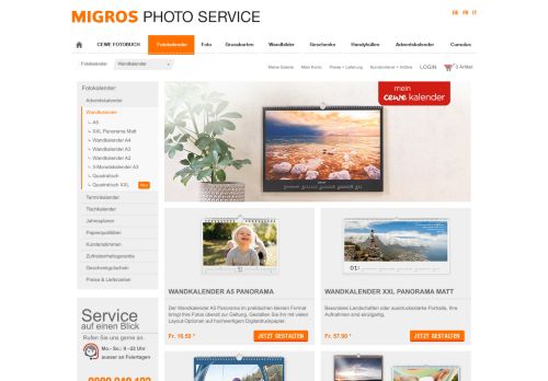 
                            10. Wandkalender selber gestalten | Migros Photo Service