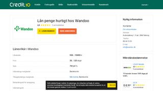 
                            6. Wandoo Login ® Lån fra 500 kr op til 15000 kr ᐈ Min konto | Credit-10