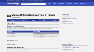 
                            12. Wangan Midnight Maximum Tune 5 Cheats, Codes, and Secrets for ...