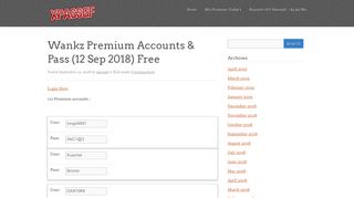 
                            11. Wankz Premium Accounts & Pass - xpassgf