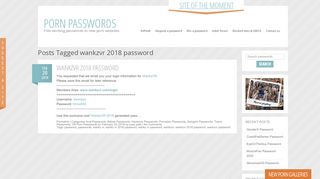 
                            10. Wankzvr 2018 Password | Porn Passwords