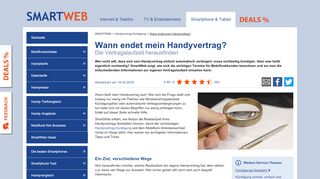 
                            5. Wann endet mein Handyvertrag? - Laufzeitende des ... - SmartWeb.de