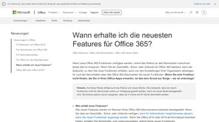 
                            7. Wann erhalte ich die neuesten Features für Office 365? - Office 365