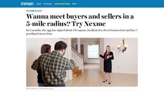 
                            10. Wanna Meet Buyers And Sellers In A 5-Mile Radius? Try Nexme - Inman