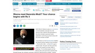 
                            7. Wanna meet Narendra Modi? Your chance begins with Rs 5 - The ...