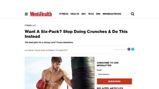
                            11. Want A Six-Pack? Stop Doing Crunches & Do This Instead - Men's ...