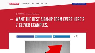 
                            8. Want the Best Sign-Up Form Ever? Here's 7 Clever ... - Blog Tyrant