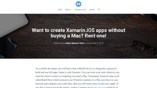 
                            12. Want to create Xamarin.iOS apps without buying a Mac? Rent one ...