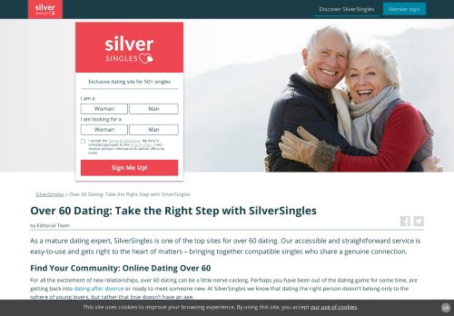 
                            11. Want to Join the Over 60 Dating World? - SilverSingles