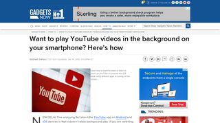 
                            9. Want to play YouTube videos in the background on your smartphone ...