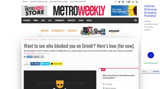 
                            8. Want to see who blocked you on Grindr? Here's how (for now). - Metro ...