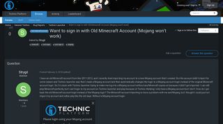 
                            11. Want to sign in with Old Minecraft Account (Mojang won't work ...