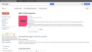 
                            11. WAP 2.0 Development - Google Books-Ergebnisseite