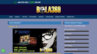 
                            8. Wap Sbobet2 - Bola369 - Master Agen Bola - Casino Slot