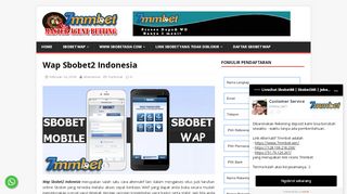 
                            9. Wap Sbobet2 Indonesia | Sbobet Wap