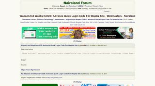 
                            9. Wapact And Wapkiz CODE: Advance Quick Login Code For Wapkiz Site ...