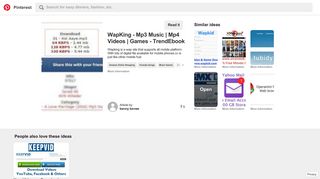 
                            3. WapKing - Mp3 Music | www.trendebook.com | Pinterest | Videos ...