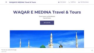 
                            5. WAQAR E MEDINA Travel & Tours - Travel Agency in ISLAMABAD