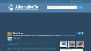 
                            11. War Clicks Alternatives and Similar Games - AlternativeTo.net