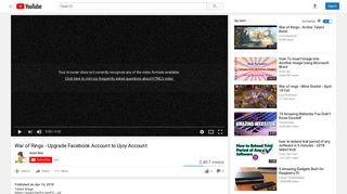 
                            9. War of Rings - Upgrade Facebook Account to Ujoy Account - YouTube