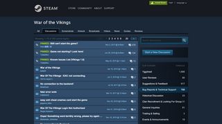 
                            8. War of the Vikings Bug Reports & Technical Support :: Steam Community