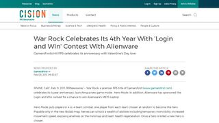 
                            10. War Rock Celebrates Its 4th Year With 'Login and Win' Contest With ...