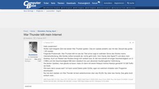 
                            10. War Thunder killt mein Internet | ComputerBase Forum