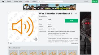 
                            10. War Thunder Soundtrack 1 - Roblox