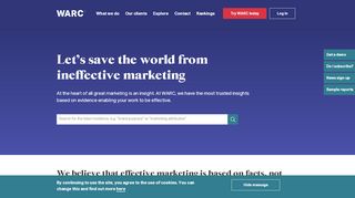 
                            11. WARC | Let's save the world from ineffective marketing