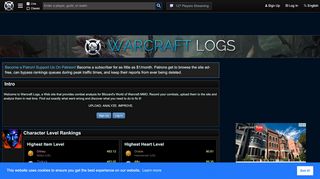 
                            3. Warcraft Logs - Combat Analysis for Warcraft
