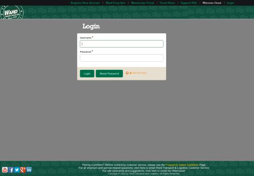 
                            11. Ward Transport & Logistics: Login