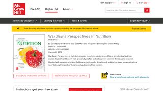 
                            12. Wardlaw's Perspectives in Nutrition - McGraw-Hill Education