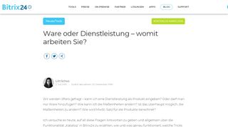 
                            7. Ware oder Dienstleistung – womit arbeiten Sie? - Bitrix24