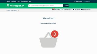 
                            3. Warenkorb - microspot.ch