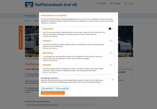 
                            8. Warenmarkt - Raiffeisenbank Irrel eG